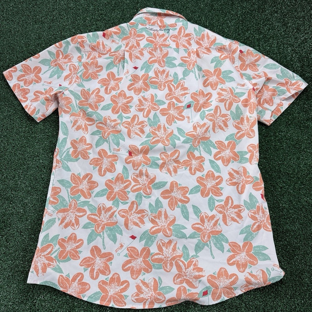 William Murray Button Front Shirt Men's Short Sleeve Size Large Floral Print - Picture 8 of 9